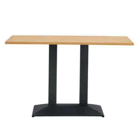 Bisztró asztal, tölgy/fekete, 120x60 cm, RINALDO TYP 2
