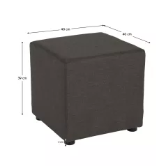 Zsámoly, Twist szövet, szürkésbarna, REGOR