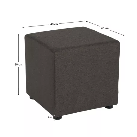 Zsámoly, Twist szövet, szürkésbarna, REGOR