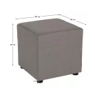 Zsámoly, Twist szövet, szürkésbézs Taupe, REGOR