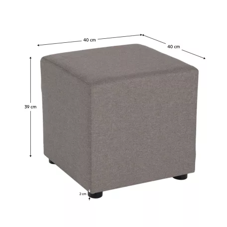 Zsámoly, Twist szövet, szürkésbézs Taupe, REGOR