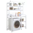 Polcállvány mosógép fölé, fehér, JABIR