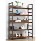 Polcállvány, sötét tölgy/fekete, JANEL TYP 1