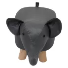 Elefánt alakú zsámoly, szürke/természetes, BALBO