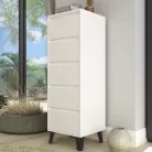 Komód, fehér, BOGAN 5S40