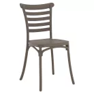 Rakásolható szék, szürkésbarna taupe, SAVITO