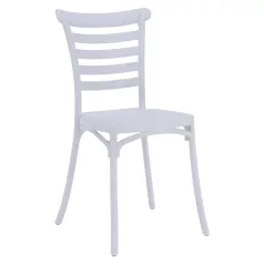 Rakásolható szék, fehér, SAVITO