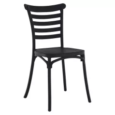 Rakásolható szék, fekete, SAVITO