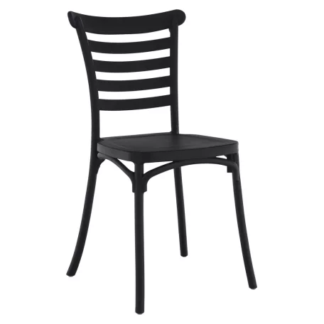 Rakásolható szék, fekete, SAVITO