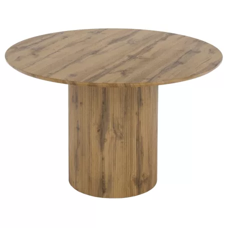 Étkezőasztal, tölgy, átmérő 120 cm, MAHIR TYP 2