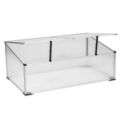   Kerti üvegház/melegágy, polikarbonát, 100x60x30 cm, LENSAR