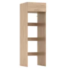 Szekrény mosógép és szárítógép fölé, artisan tölgy, JERGI