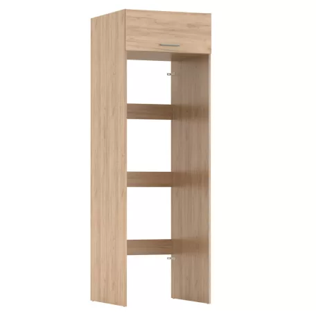 Szekrény mosógép és szárítógép fölé, artisan tölgy, JERGI