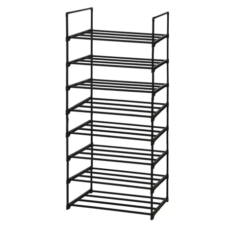 Cipőtartó, fekete, LAURIN