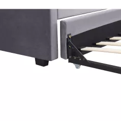 Kihúzható ágy, szürke, ALODA