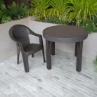 Kerti asztal, barna, ZAMA