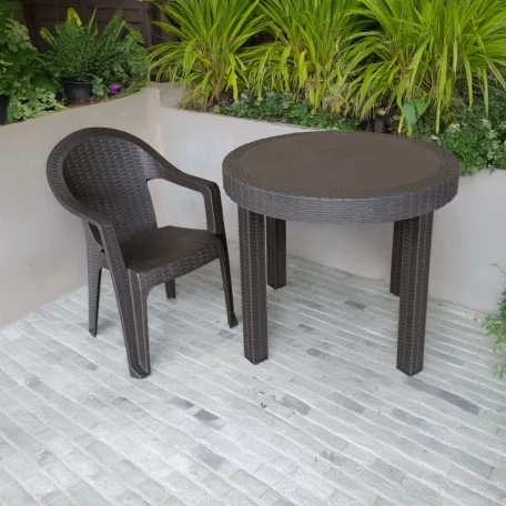 Kerti asztal, barna, ZAMA