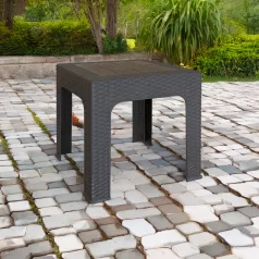 Kerti kisasztal rakásolható, barna, ZAMA