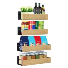 Polcok, 4 db, barna/fekete, ZOBER TYP 1