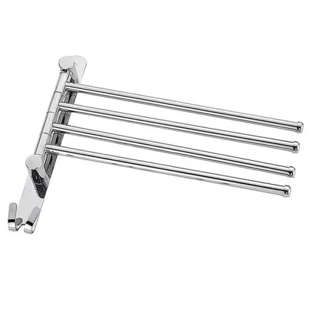 Törülközőtartó, ezüst, HOLDER