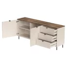 Komód, kasmír/castello tölgy, EYCO 2D3S