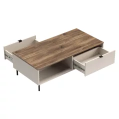 Dohányzóasztal, kasmír/castello tölgy, EYCO 2S/110