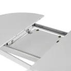 Kihúzható étkezőasztal, fehér, 100x100-140x75 cm, ABERO TYP 1