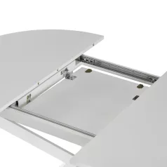   Kihúzható étkezőasztal, fehér, 100x100-140x75 cm, ABERO TYP 1