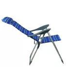 Állítható kerti szék, kék/szürke, AVELAR