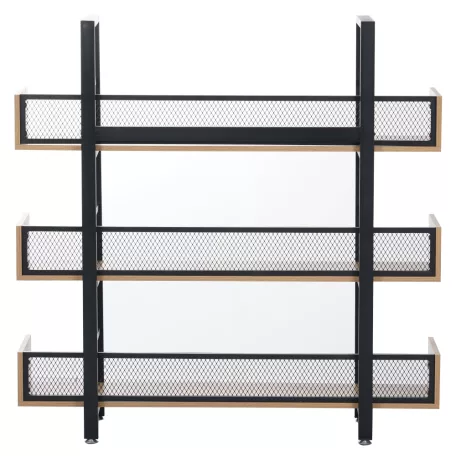 3 polcos polcállvány, tölgy/fekete, KILIS NEW TYP 1