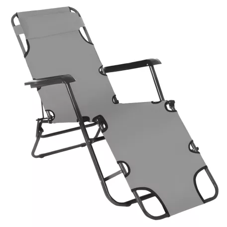 Kerti állítható szék, szürke, REGED