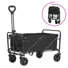 Kerti kocsi, összecsukható, fekete, KARIL