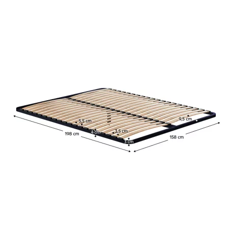 Ágyrács szilárd keretben, 160x200, fém ágyrács 2 NEW