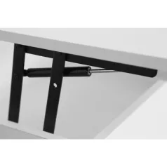 Dohányzóasztal, fehér, ARALYN