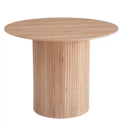 Étkezőasztal, tölgy, átmérő 100 cm, PAOLO