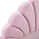 Ágy ágyráccsal, 140x200, rózsaszín Velvet szövet, ISADORA