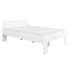 Ágy, 140x200, fehér, BASIS
