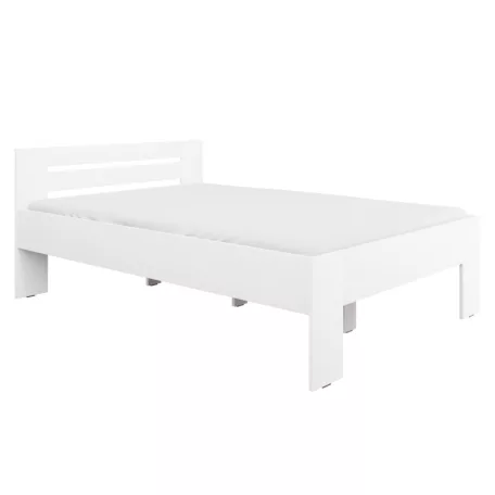 Ágy, 140x200, fehér, BASIS