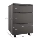 Konténer, antracit, ADAPO ADP06