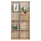 Polcos szekrény, természetes tölgy, SANDE