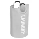 Szövet szennyestartó kosár, szürke, DARILO