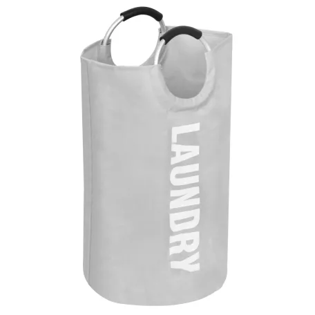 Szövet szennyestartó kosár, szürke, DARILO