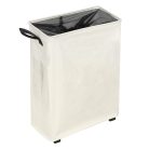 Összecsukható szennyestartó kerekekkel, bézs, PRIOR