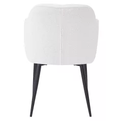 Étkezőszék, fehér/fekete, SENER