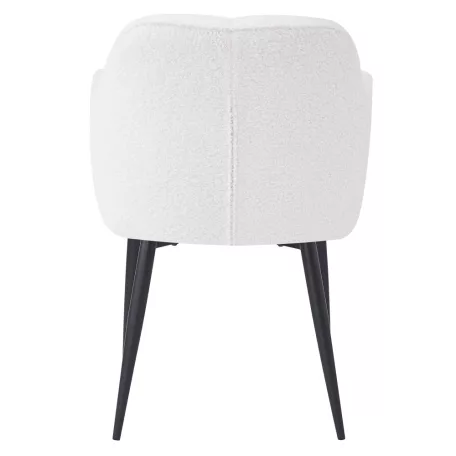 Étkezőszék, fehér/fekete, SENER