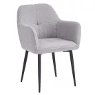 Étkezőszék, szürke/fekete, SENER