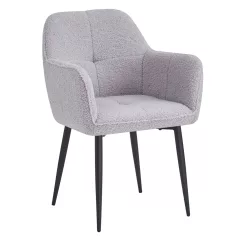 Étkezőszék, szürke/fekete, SENER