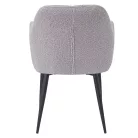 Étkezőszék, szürke/fekete, SENER