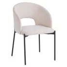 Étkezőszék, bézs/fekete, LONKA