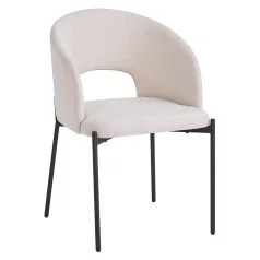 Étkezőszék, bézs/fekete, LONKA